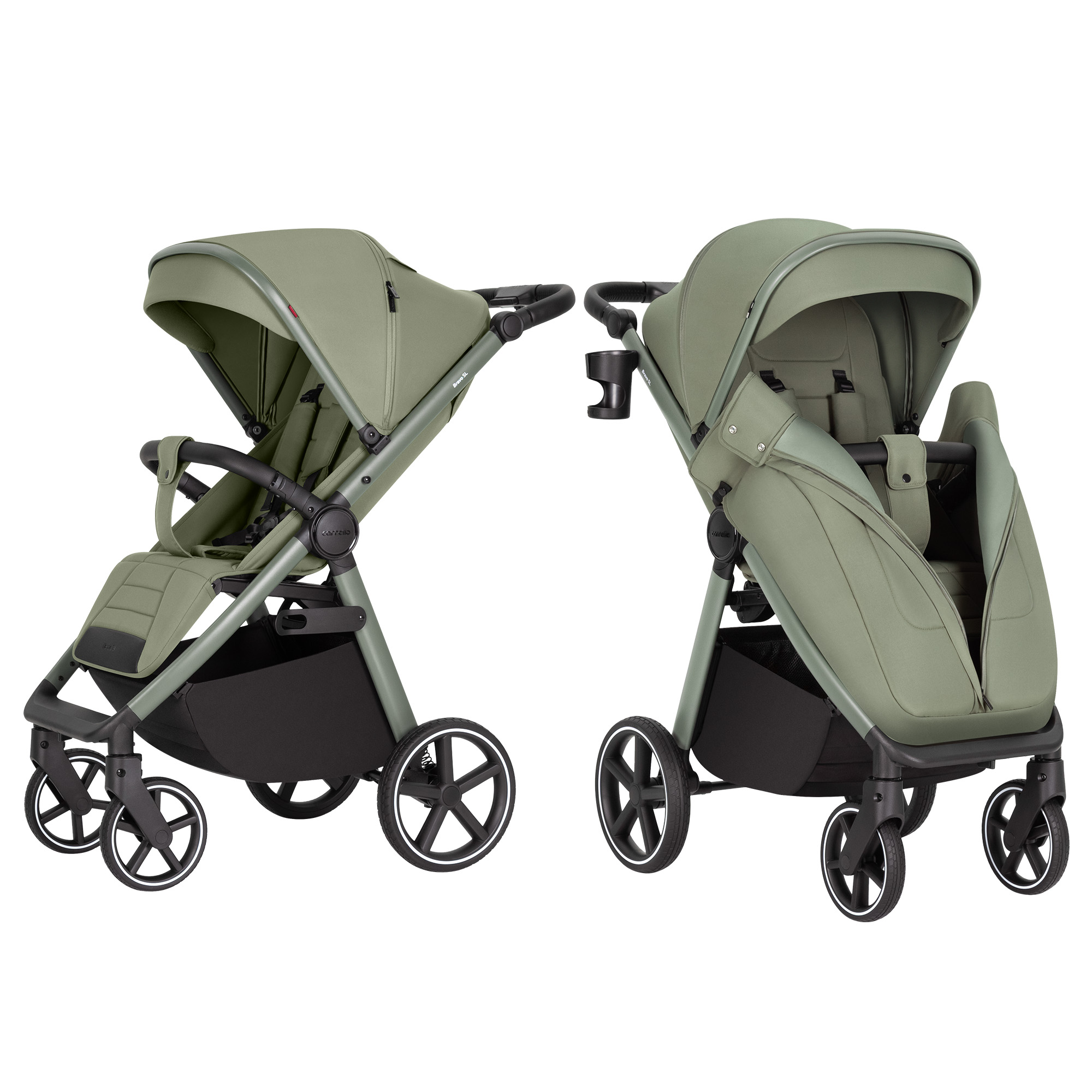 1D0A1_Carrello_Bravo_SL_Deluxe_CRL-5520_Mosaic_Green_-1.jpg Carrello Bravo SL Deluxe CRL‑5520 2‑az‑1 babakocsi, Mozaik zöld - Image 1