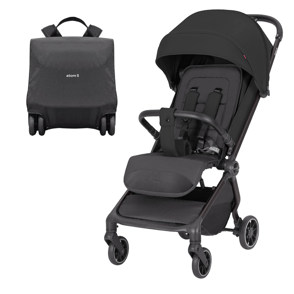 Carrello_Atom_S_CRL-5526_Storm_Black-1.jpg CARRELLO Atom S CRL-5526 babakocsi, Storm Black - Image 1