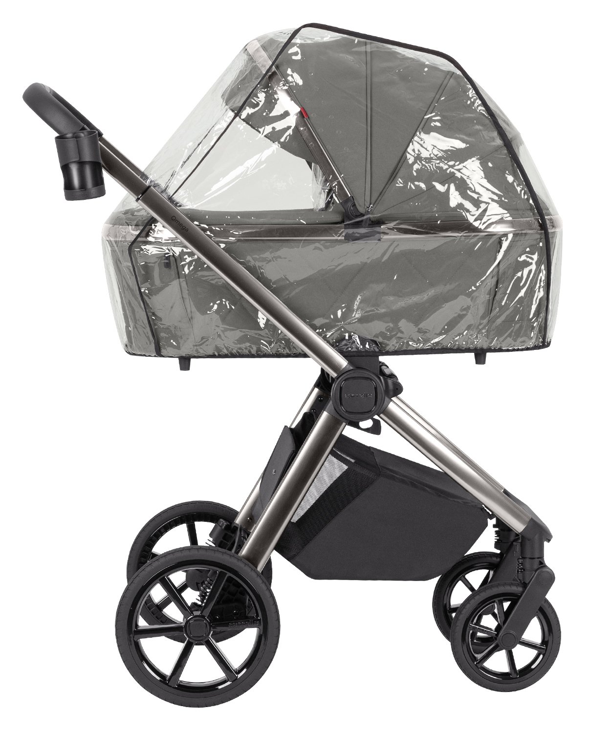 Carrello Omega CRL‑6530/1 2‑az‑1 babakocsi, Tökéletes (Superb) szürke - Image 4