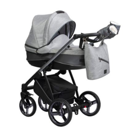 Paradise baby Rocco-ultra könnyű babakocsi világos szürke anyag + eco bőr
