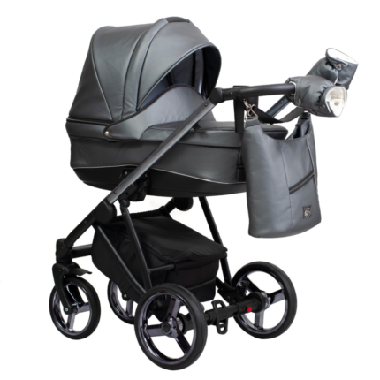 Paradise baby Rocco-ultra könnyű babakocsi sötét szürke eco bőr