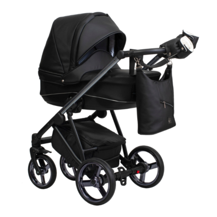 Paradise baby Rocco-ultra könnyű babakocsi fekete eco bőr
