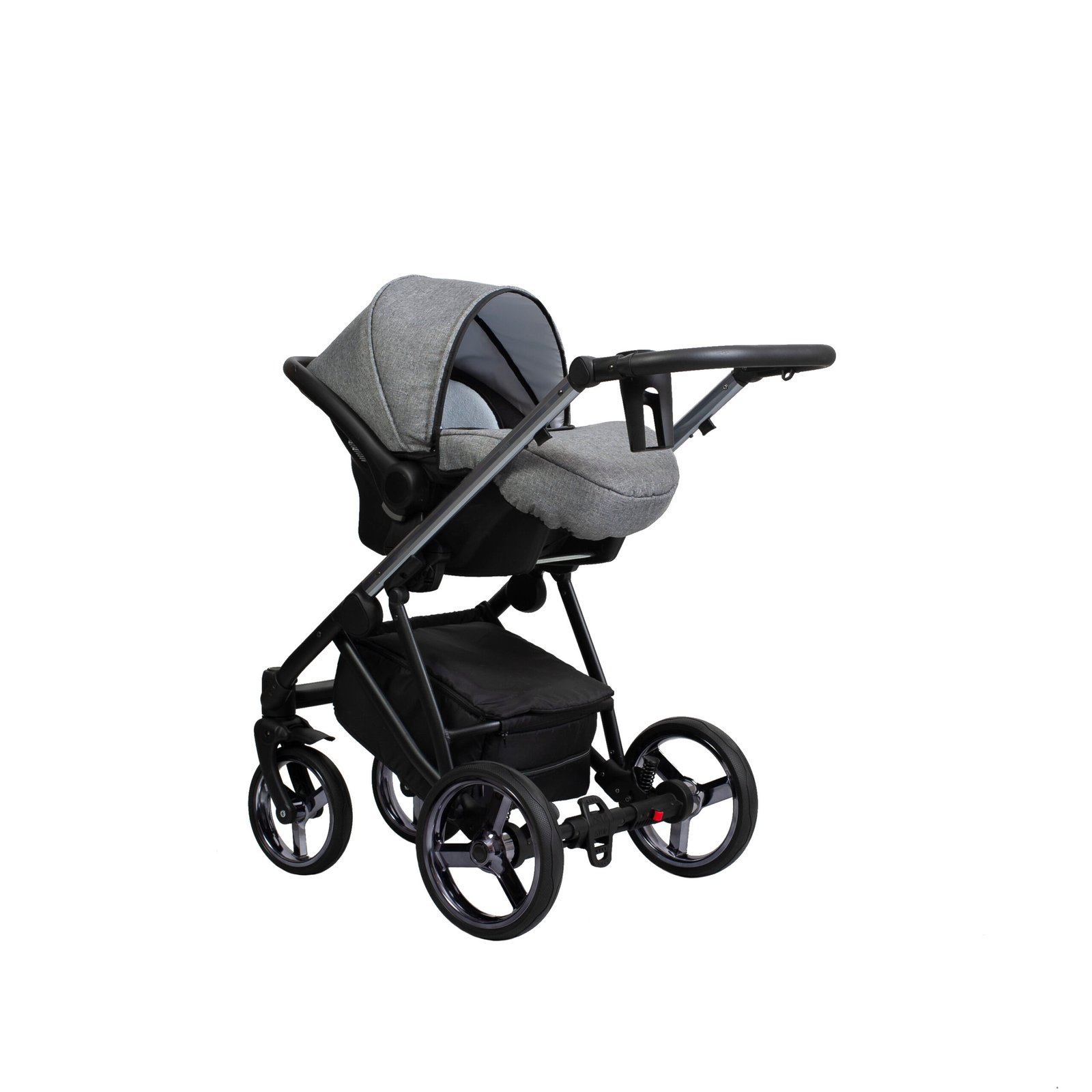 Paradise baby Rocco-ultra könnyű babakocsi sötét szürke anyag + eco bőr - Image 2