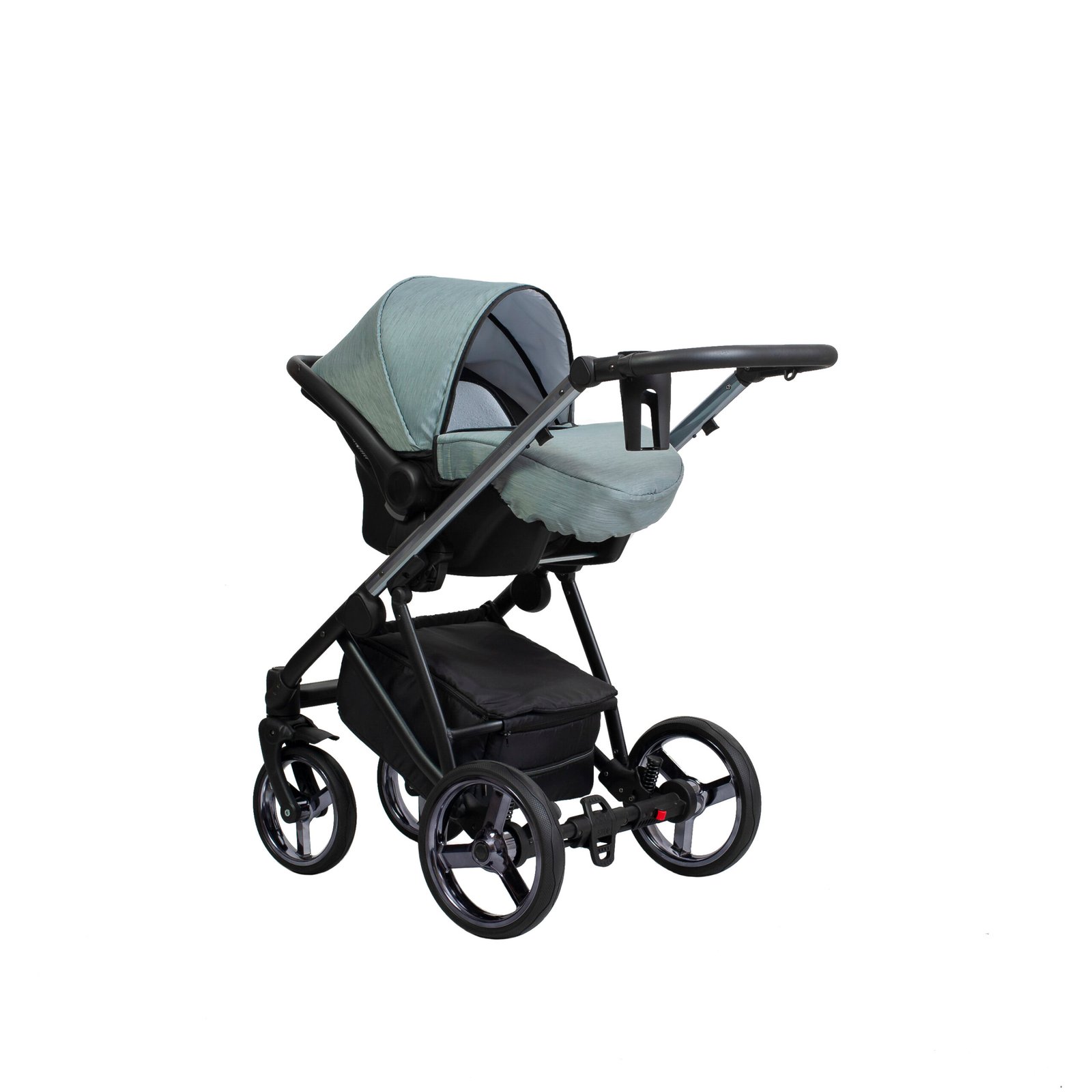 Paradise baby Rocco-ultra könnyű babakocsi világos zöld anyag + eco bőr - Image 2
