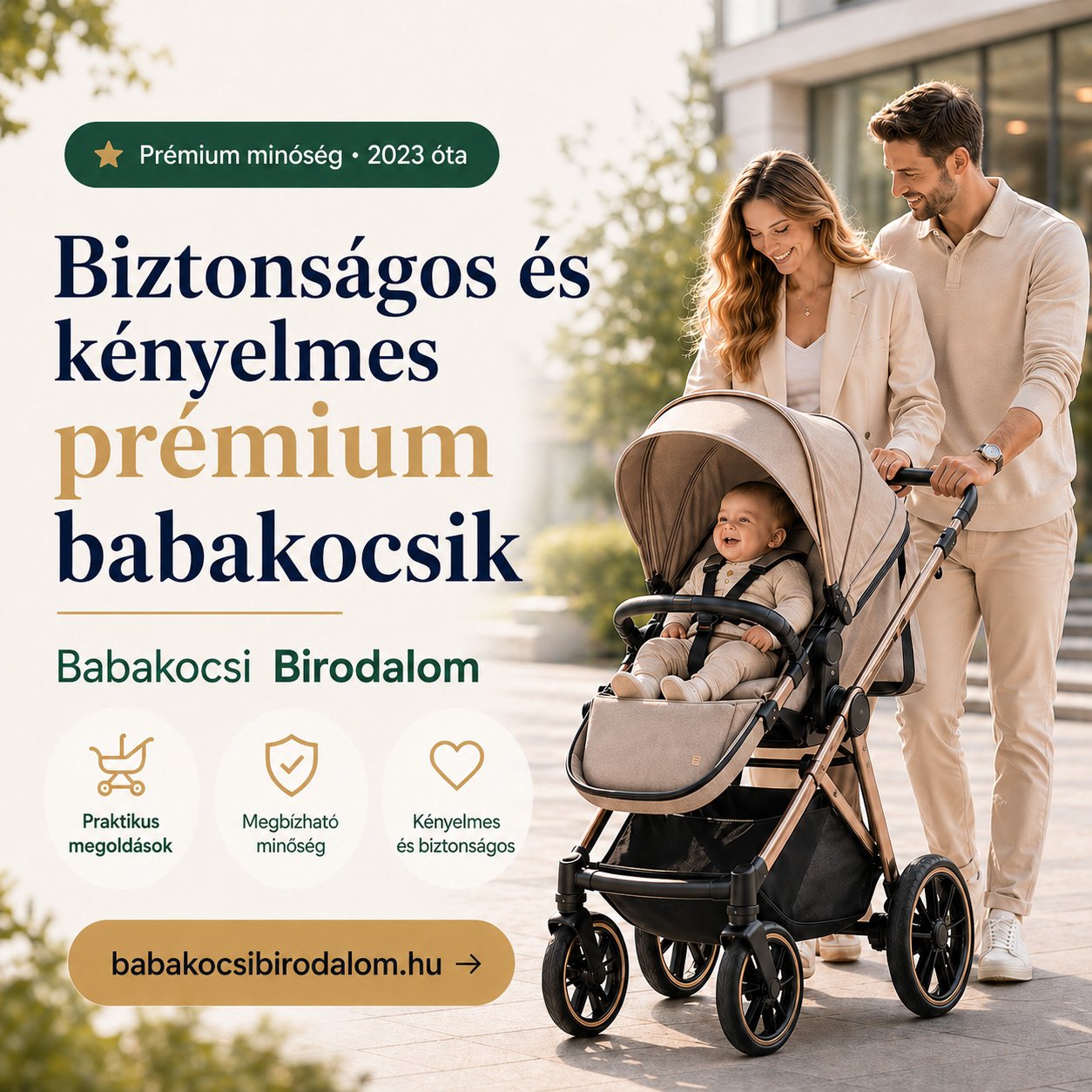 Prémium multifunkciós babakocsi – Babakocsi Birodalom Debrecen hero kép