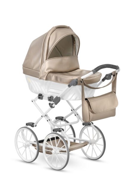 Kunert Rossie ROS-02 játékbabakocsi Cappuccino Eco Bőr